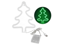 2026 sinal de Luz Led com Árvores de Natal Verdes, Forma Única, Segura e Estável, Ideal para Dormitório, Bar e Festa