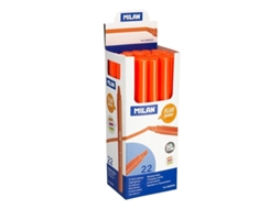 MILAN Caixa com 22 Marcadores Fluorescentes Junior Orange