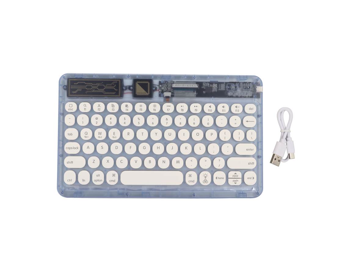 Teclado Bluetooth Retro LAXISCREED Rgb Fino Leve