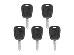 Capa Para Chave De Carro Com Controle Remoto E Encaixe Para Chave, Compatível Com Peugeot._suy