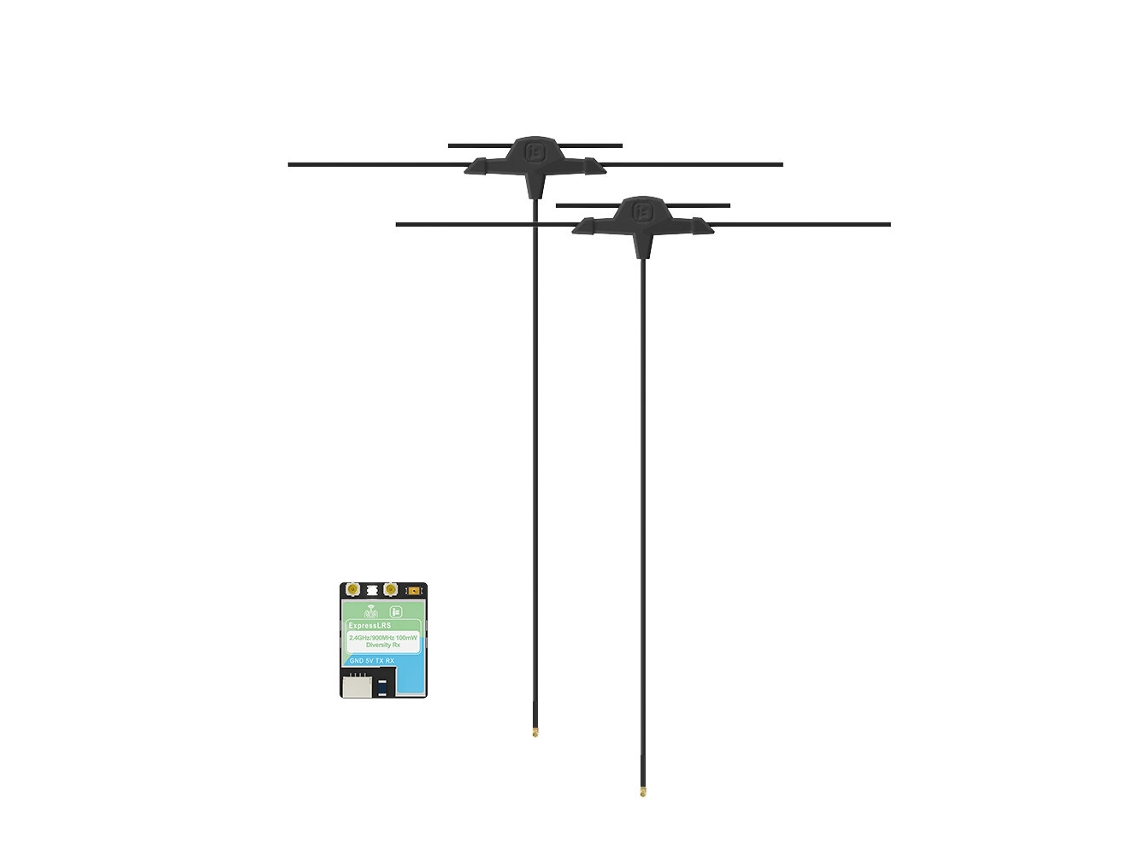 Antena Dupla 70mm Iflight Expresslrs 2.4/900mhz Elrs 100mw Rx True Diversity Gemini Antena Dupla P/ Drones Rc Fpv MDUG