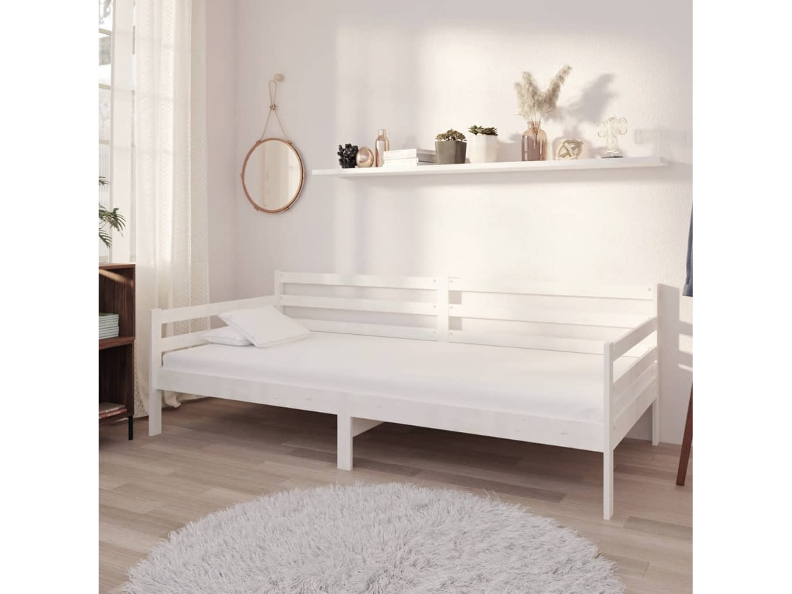 Sofá Cama Com Colchão Sofá Convertível Lovely Home Branco (90x200)
