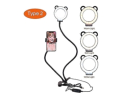 Lurelia Suporte Flexível Pescoço De Ganso, Para Cama E Secretária, Com Luz Led, Rotação 360°, Em Metal