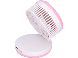 Ventilador De Mesa Recarregável Com 3 Velocidades E Umidificador.