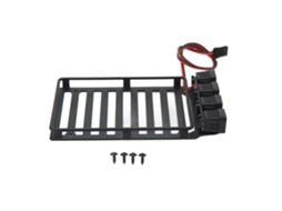 Carregador De Bagagem Com Rack De Teto Rc Com Luz Led Para Axial Scx24 1/24 Crawler De Controle Remoto
