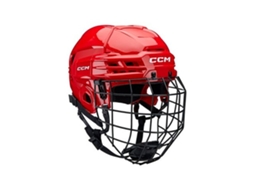 Capacete de Hóquei no Gelo Combo Ht70C Tac Vermelho Mccm