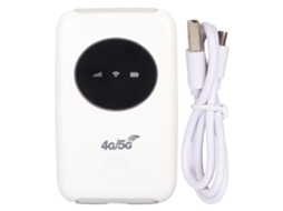 Modem Wifi Usb 4g Lte 300 Mbps Desbloqueado, Slot Para Cartão Sim Wifi 5g Integrado, Roteador Wifi Portátil Sem Fio De 3200 Mah Slowmoose