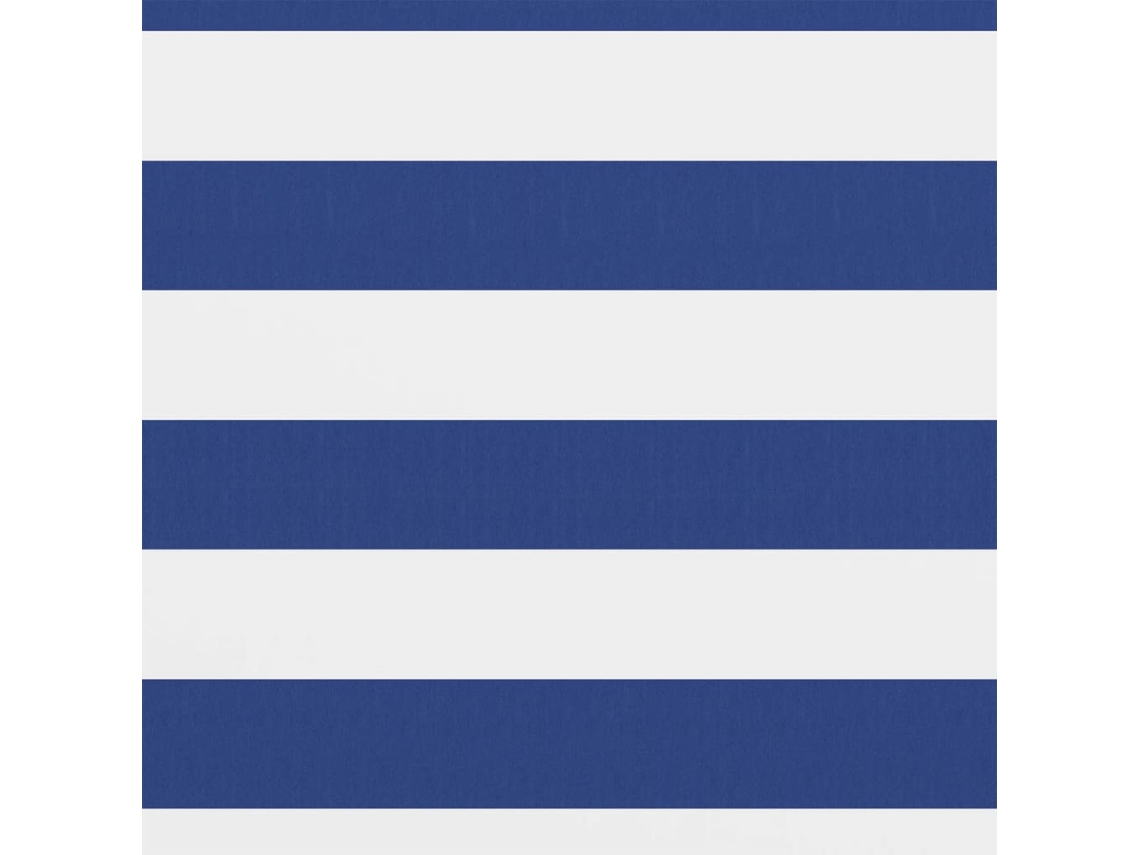 Tela de Varanda MAISON EXCLUSIVE em Tecido Oxford Branco e Azul (120x500 cm)