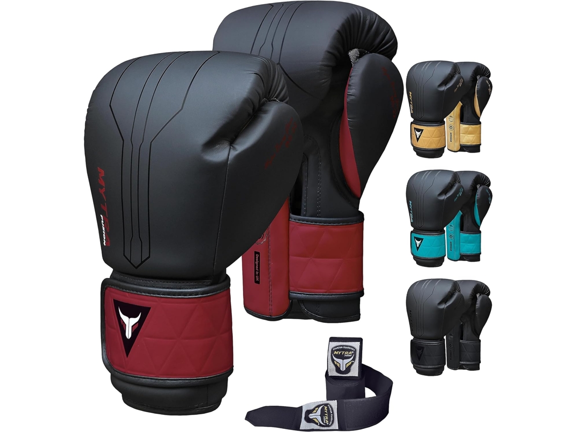 Luvas de Boxe Preto/dourado MYTRA FUSION Tribal Power 10 oz