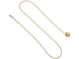 Corrente De Puxar Com Bolinhas Redondas Em Metal Dourado, Elegante