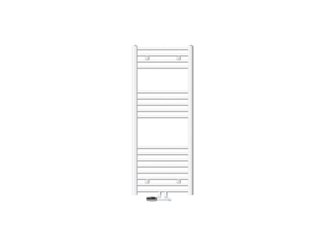 Radiador De Casa De Banho De Ligação Central 500x1200 Mm Branco Curvo Luxebath