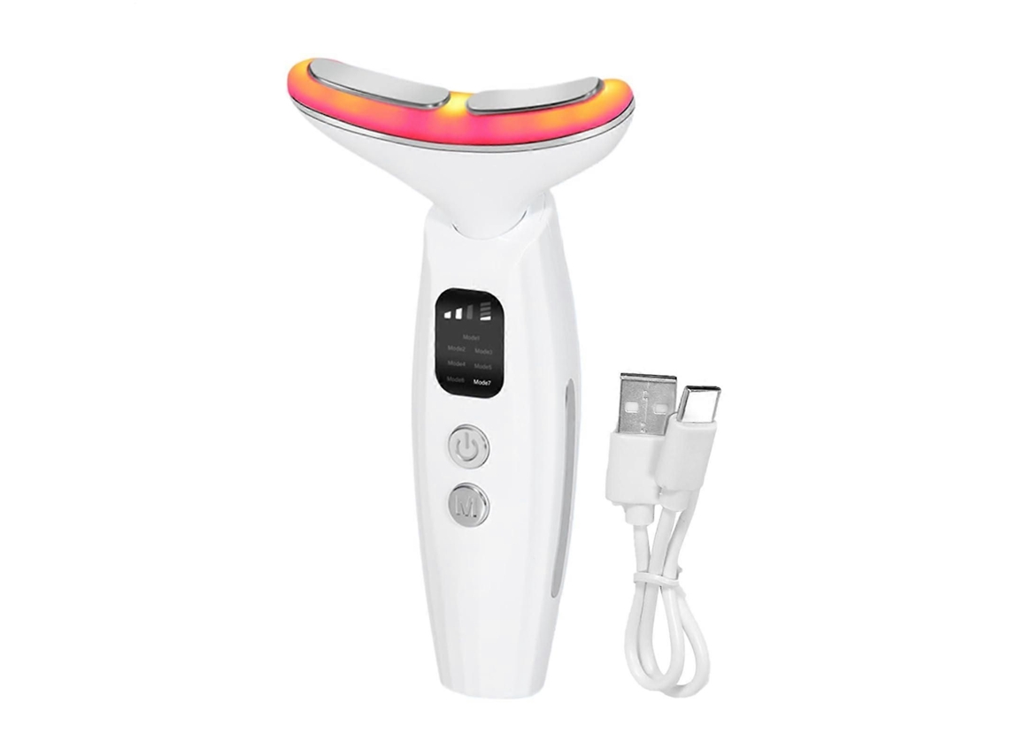 Massageador Facial Elétrico Portátil com Bastão de Massagem, 3 Velocidades, para Queixo Duplo e Pescoç o Mãe Filha. GOKOCO