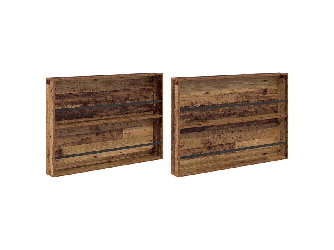 Conjunto de Estantes de Revistas Madeira Antiga 100x12x70 cm MAISON EXCLUSIVE
