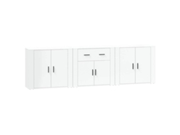 Aparadores 3 Pcs Madeira Processada Branco MAISON EXCLUSIVE