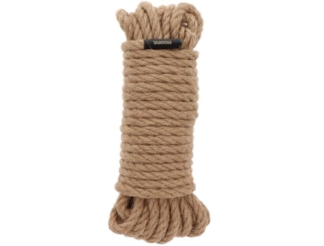 Corda De Cânhamo - Taboom - 10m - 7mm - Marrom - Ideal Para Shibari E Bdsm