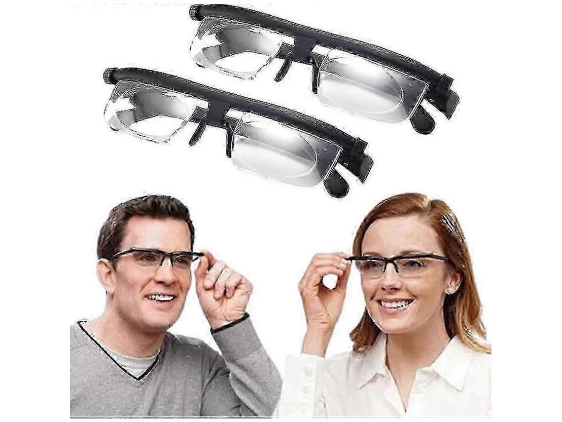Óculos com Foco Ajustável Dial Vision para Visão Próxima e Distante, Óculos de Leitura com Zoom Hd para Homens, Mulheres e Idosos