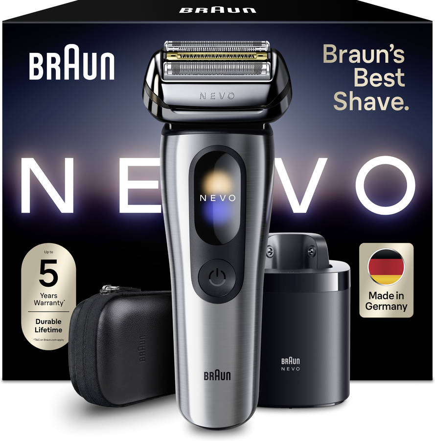 Máquina de Barbear BRAUN NEVO15000C (Bateria - 60 min - Prateado)