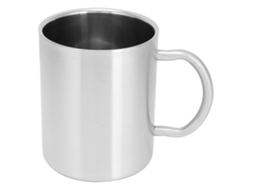 Caneca Térmica de Aço Inoxidável 304 com Parede Dupla e Alça, Capacidade de 400 Ml AQUAFORGE