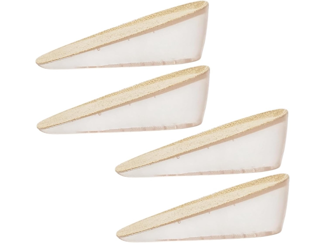 Palmilhas Invisíveis Femininas, 2 Pares, Aumento De Altura 3, 5cm, Almofadas De Gel No Calcanhar, E Tpu, Antiderrapantes