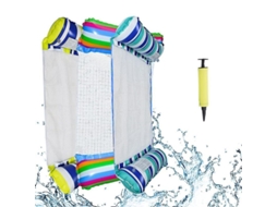 Flutuador de Piscina Multipropósito com Tecido Confortável, Fácil de Inflar/desinflar e Portátil para Viagens e Presentes de Verão Style2