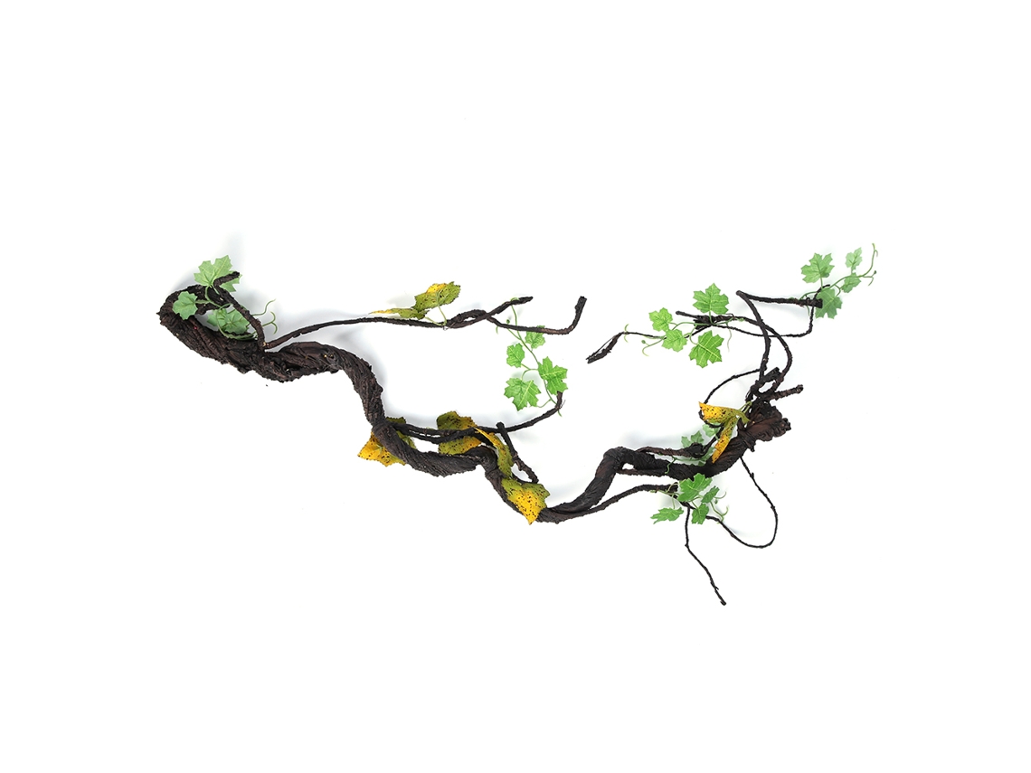 Planta de plástico artificial, flor seca falsa, trepadeira para decoração de festa em casa e casamento