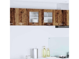 Vidaxl Armário Suspenso Madeira Antiga E Branco 80 X 31 X 40 Cm