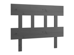 Cabeceira de Cama 103,5x3x81 Cm Pinho Maciço Cinzento MAISON EXCLUSIVE