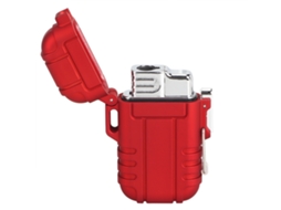 Isqueiro Portátil À Prova Dágua E Vento Vermelho