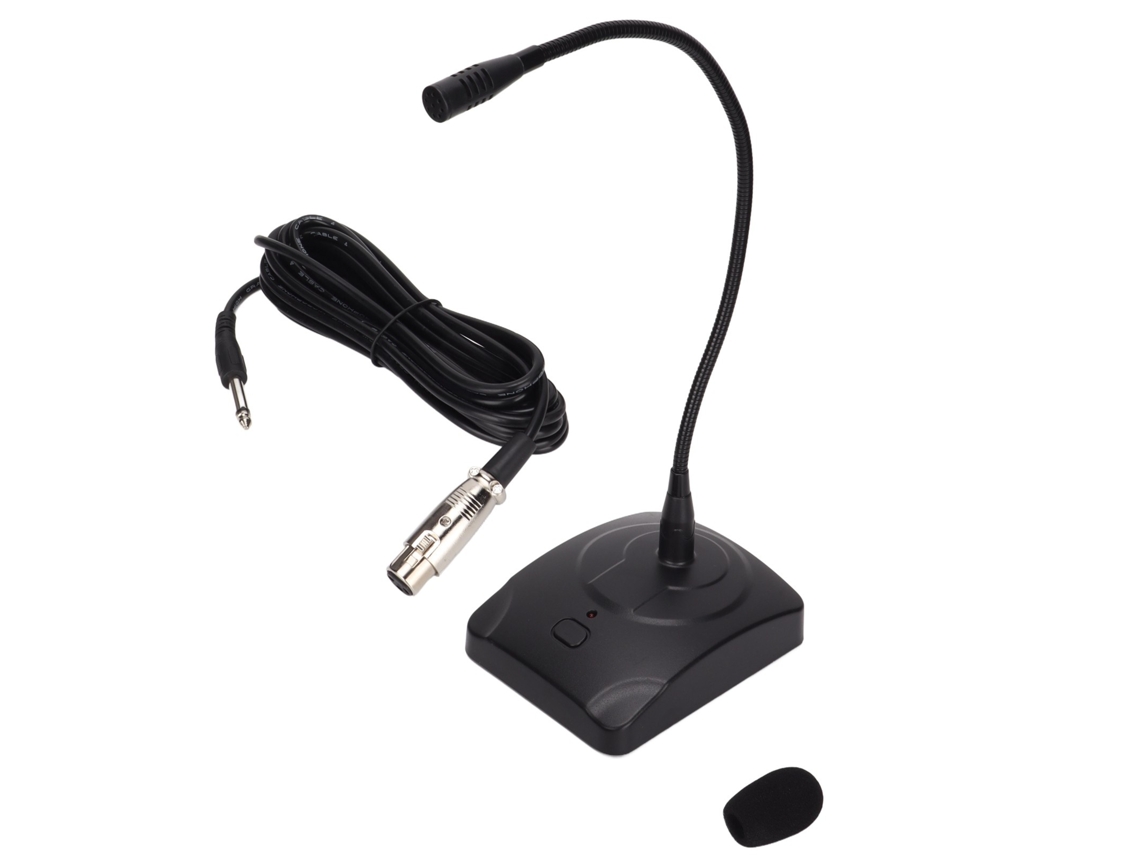 Lurelia Microfone Dinâmico Profissional Xlr 6,35 Mm 6,35mm Preto, Portátil Para Palco, Voz E Karaoke