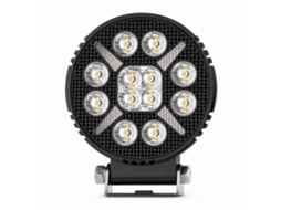 Farol De Trabalho Led Redondo Para Carro, Todo-o-terreno E Empilhador, Luz Principal Branca, Drl Amarela Sequencial Intermitente
