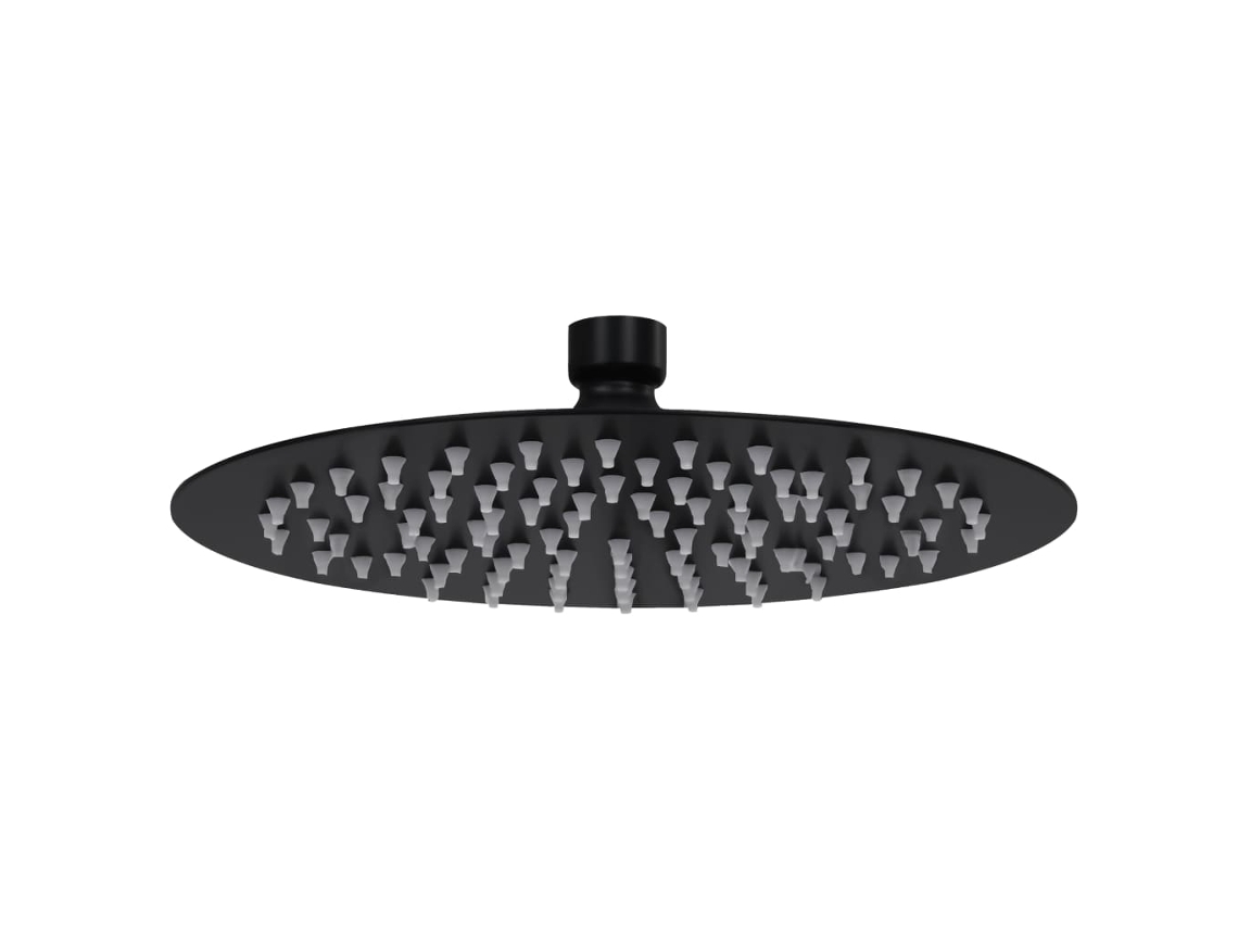 Cabeça Chuveiro Vidaxl Preto Aço Inoxidável (20cm)