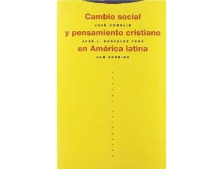 Livro Cambio Social Y Pensamiento Cristiano de Comblin (Espanhol)