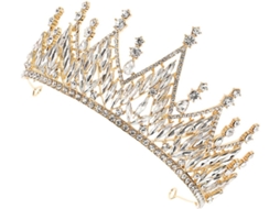 Coroa De Casamento Com Tiara Criativa Para Noiva, Acessório De Cabelo Para Festas E Eventos.