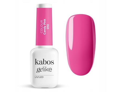 Verniz Híbrido Uv Led Kabos Gelike 010 Rosa Doce 8 Ml