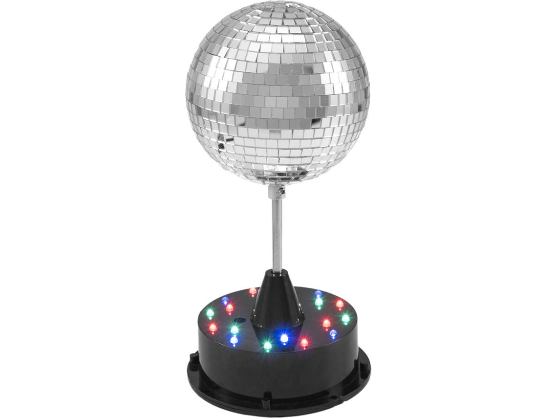 Bola de Espelhos EUROLITE Led Mirror Ball 13 cm With Base
