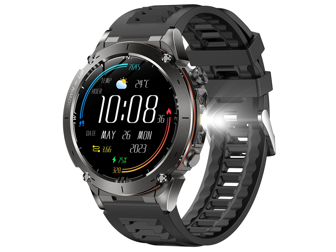 Smartwatch Esportivo Com Gps Y101, Tela Amoled À Prova Dágua De 3 Atm E Modos De Natação Ikikso (preto)