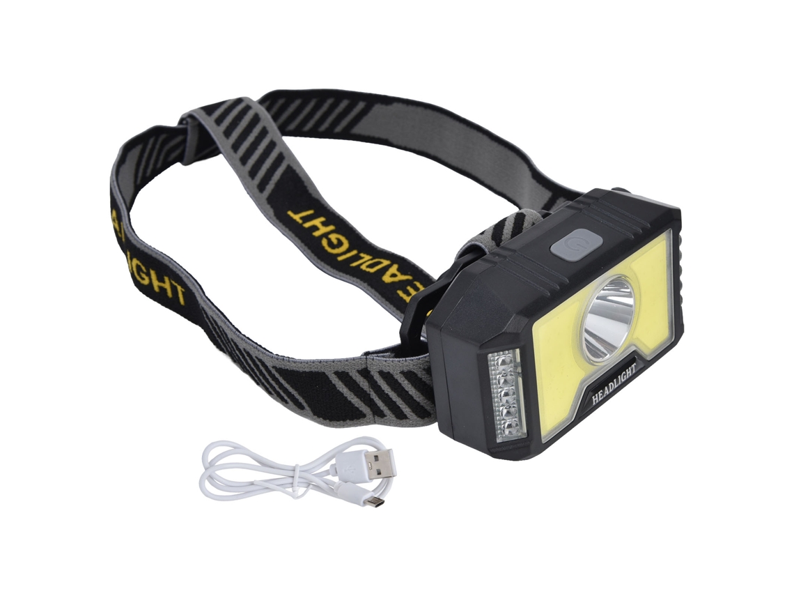 Lanterna de cabeça LED COB multimodo carregamento USB resistente à água para camping outdoor | S/MARCA