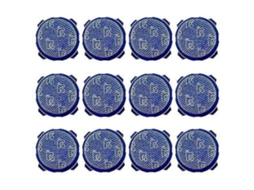Conjunto de 12 Mini Filtros Laváveis​​ para Aspirador de Pó Jet 90 75 70 60 Vs9000rl , Reposição BRILVIBERA (dj97 02649a)
