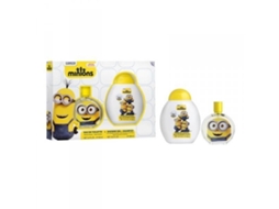 Conjunto de Oferta Infantil Minions com 100Ml Eau de Toilette e 300Ml Gel de Banho