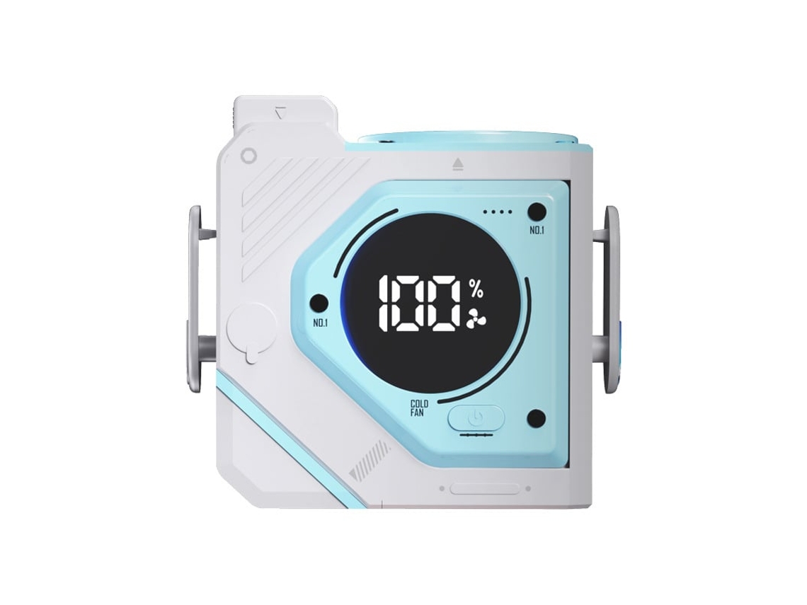 Ventilador MDUG de cintura portátil, 5000mah, recarregável USB, 3 velocidades, com clipe para esportes ao ar livre