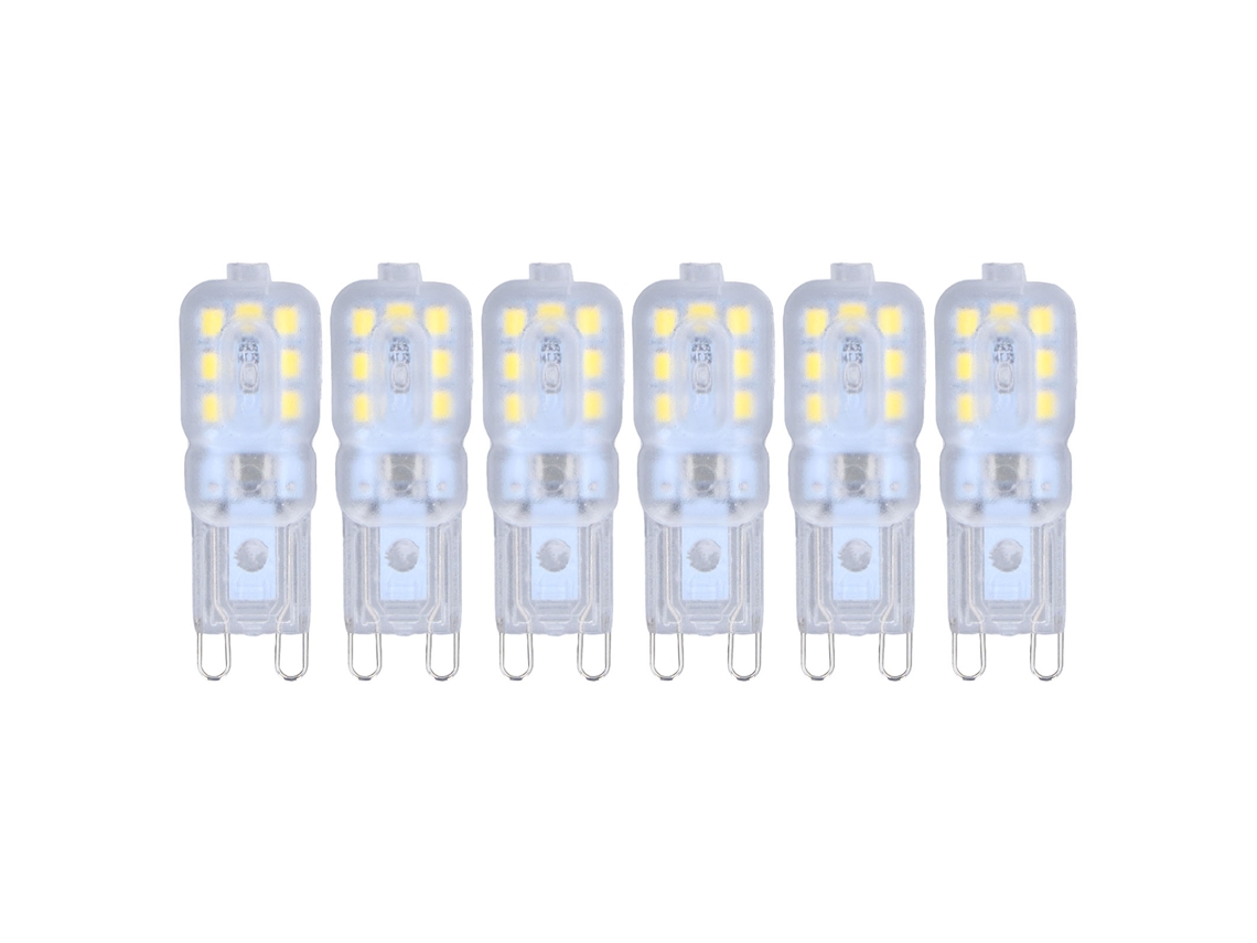 Lâmpada G9 Led dimável 3w 14 Leds proteção ocular econômica 6pcs