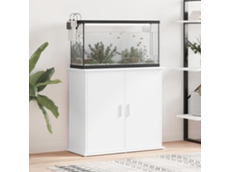 Vidaxl Suporte De Aquário 81x36x73 Cm Derivados De Madeira Branco