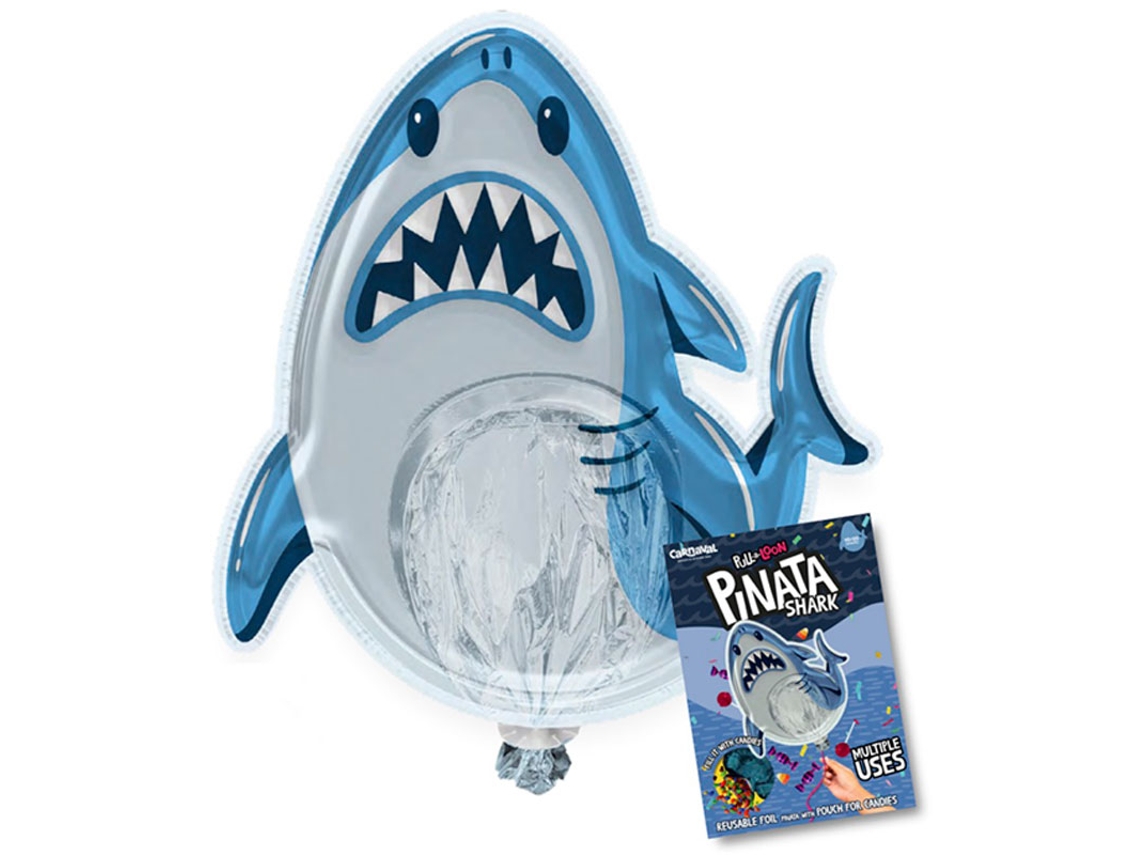 Piñata Inflável De Tubarão 90x77 Cm