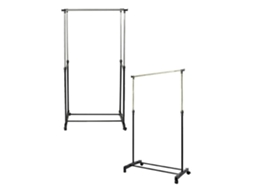 Jardin202 - Perchero Extensible Con Ruedas, Altura Regulable – Burro Ropa Con Estante Doble Dos Estantes | Doble Dos Estantes ()