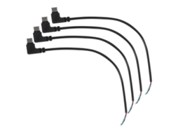 Cabo Usb Tipo C, Pacote Com 4 Unidades, Conector Macho De Pinos,