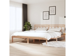 Vidaxl Estrutura De Cama 180x200 Cm Super King Madeira Maciça