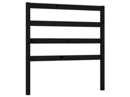 Bed Headboard, Bed Headboards Vidaxl Preto Madeira De Pinho (106 X 100 Cm)