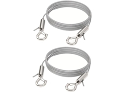 Cabilock Conjunto de 2 peças de fio de aço inoxidável ajustável e resistente para pendurar pinturas artísticas em espelho, com ganchos duplos.