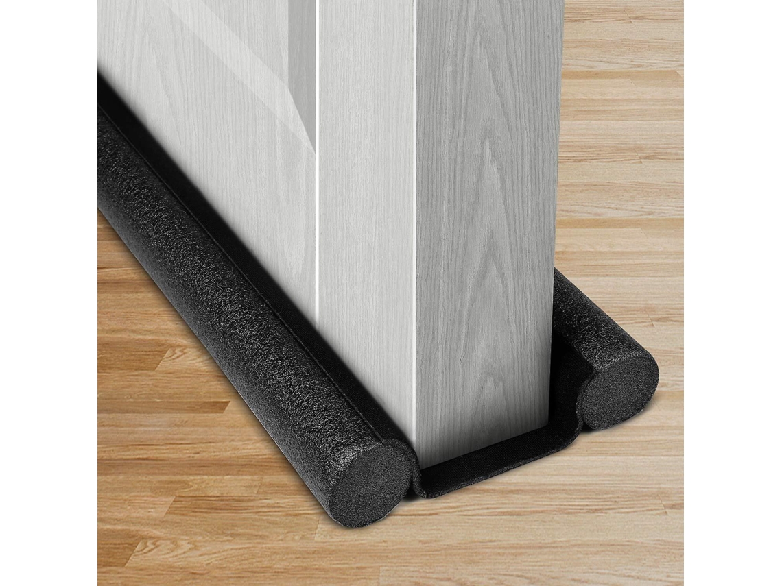Lurelia Corta-vento Inferior Para Porta Duplo Dupla Espuma Epe 93 Cm 91 Cm 93 Cm De Comprimento Preto Externo