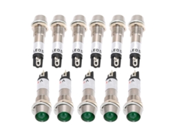 Luz Indicadora Dc 12v 8mm Verde